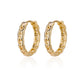 Zenat Elegant Round Hoop Earrings – Luxury Stainless Steel
