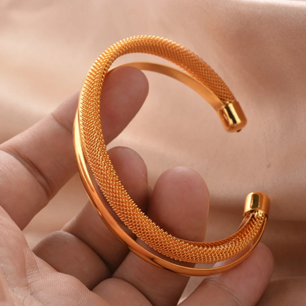 Shiny Bangles for Women Adjustable Bracelet