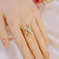Zenat 5 Piece Bridal Set 18k Gold Plated Stylish Bow Infinity