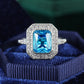 Zenat Sea Blue Cubic Zirconia Women’s Ring