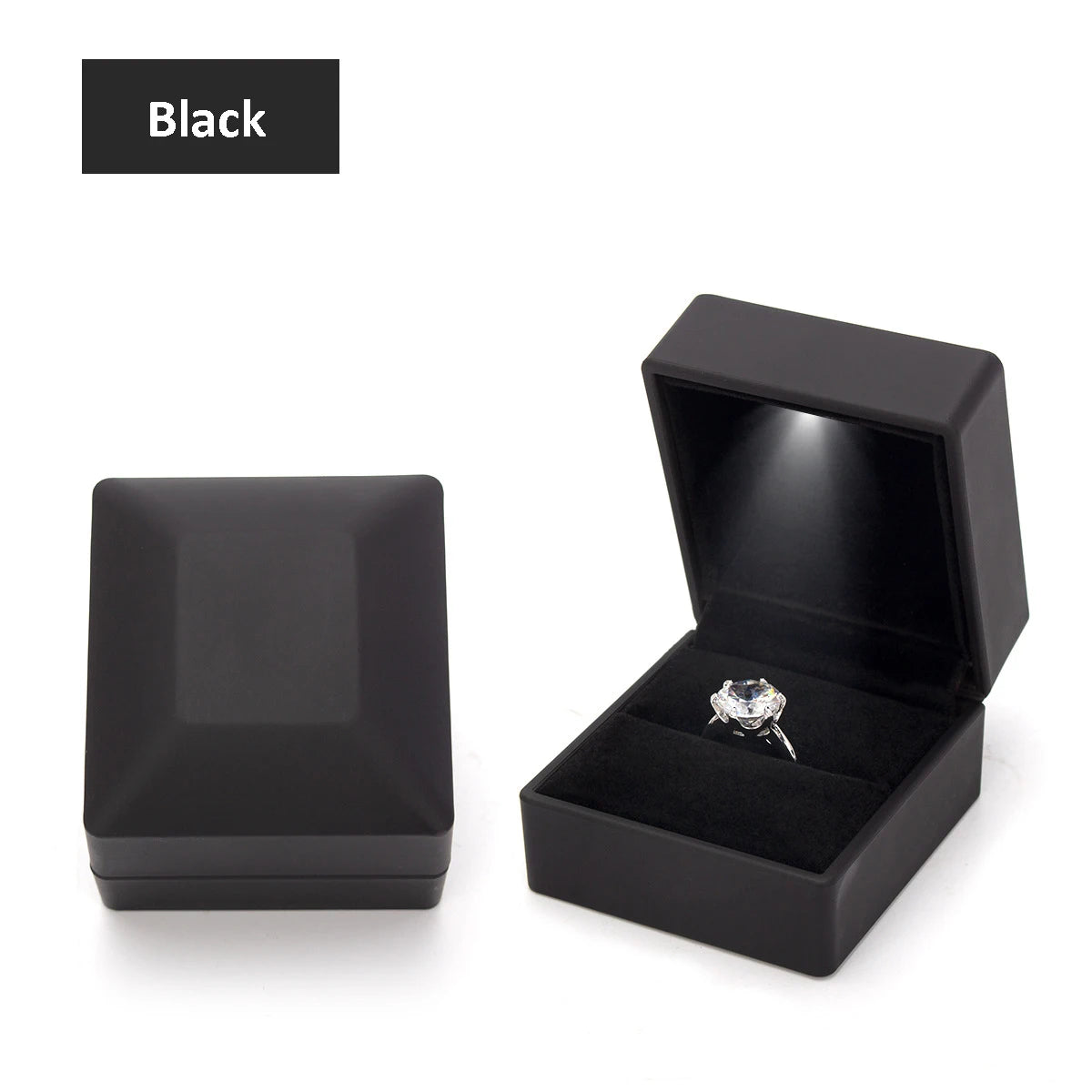 Crown Jewelry Box With Lighted LED