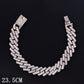 Zenat Iced Out Chunky Cuban Anklet for Women