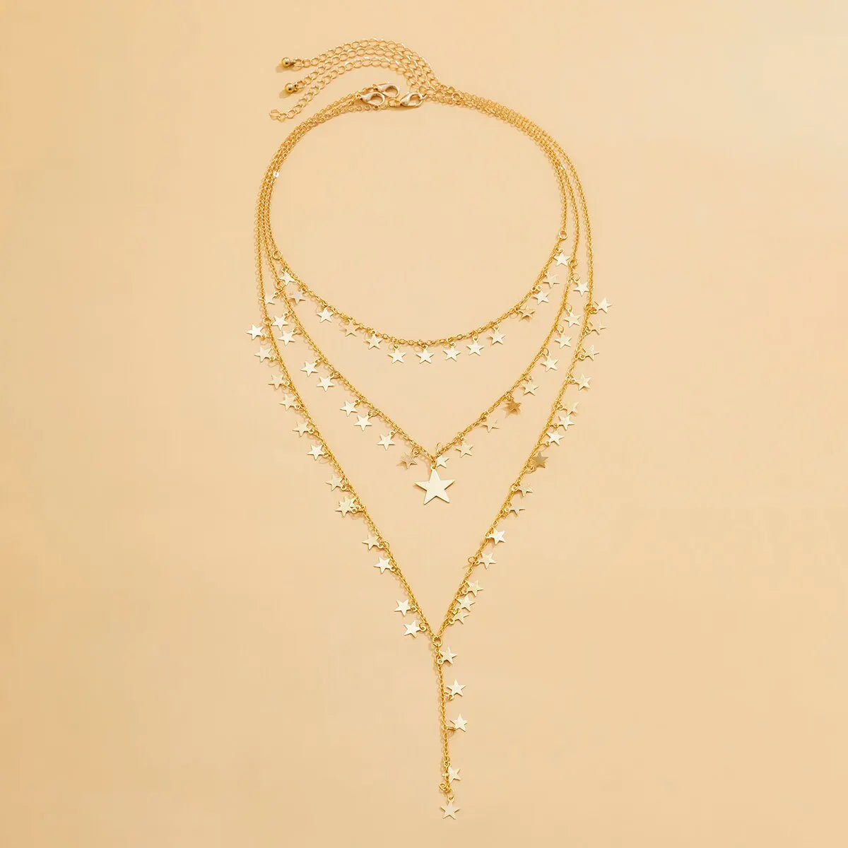 Zenat 3Pcs/Set Sexy Goth Star Tassel Long Pendant