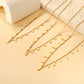 Zenat Golden Chains Necklaces Star Heart Stainless Steel