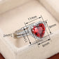 Zenat American Red Cubic Zirconia Ring