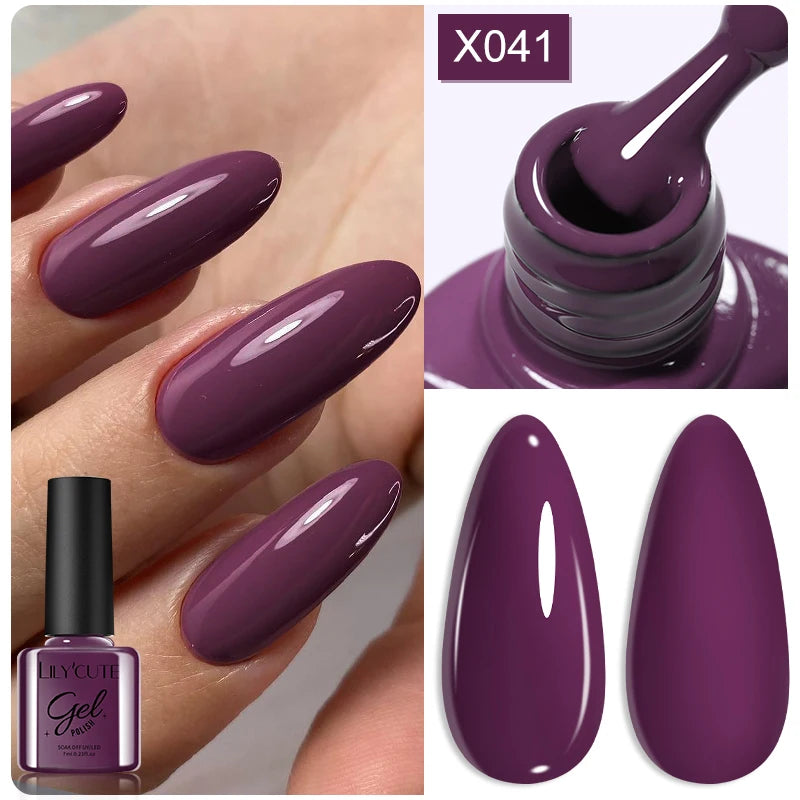 Zenat Red Autumn Winter Gel Nail Polish