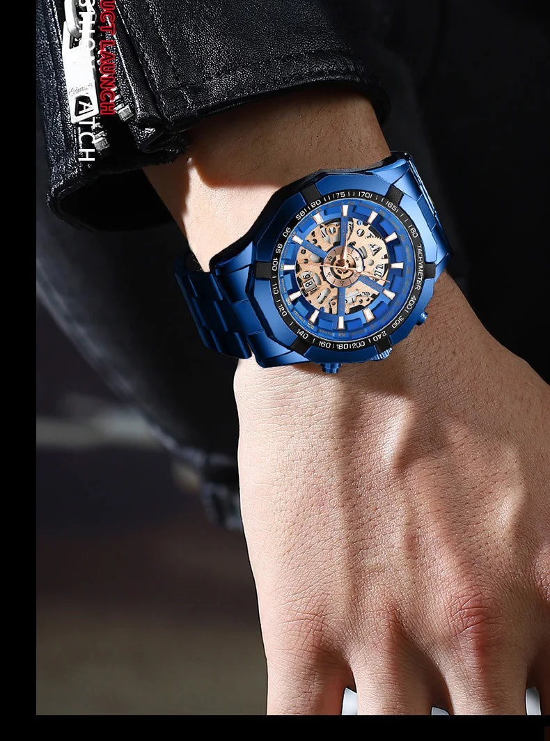 Zenat 2025 Luxury Men’s Quartz Stainless Steel Watch