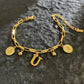 Named Letters 18K Gold-plated Stainless Steel Bracelet