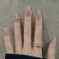 Zenat 24Pcs Glitter Diamond Press-On Nails