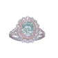 Zenat Inlaid Pink Zircon Multicolour Stone Ring