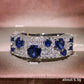 Zenat Blue Cube Zircon Elegant Ring
