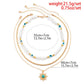 Zenat 3PC Ethnic Sunflower Beaded Necklace Set