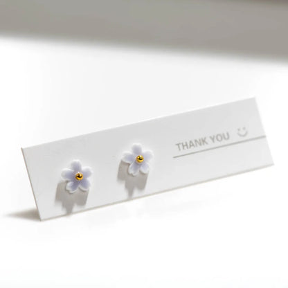 Zenat Handmade Multicolor Ceramic Flower Earrings