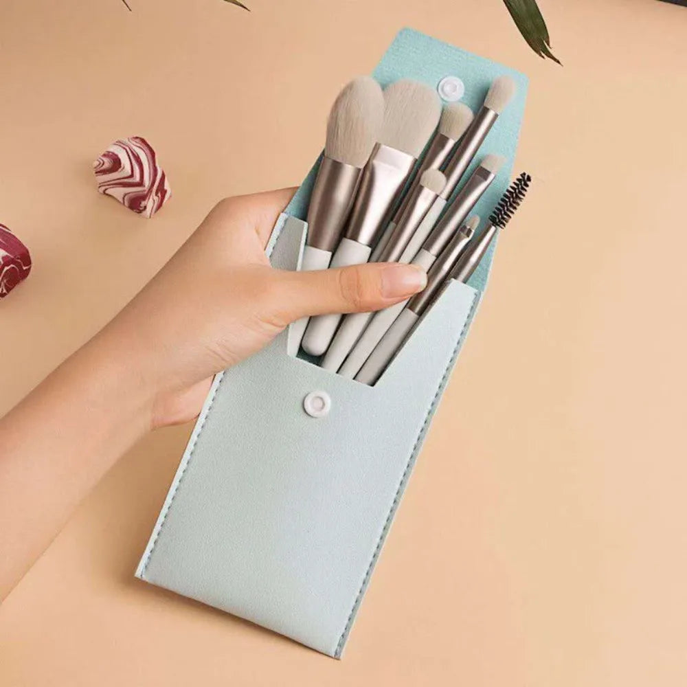 Zenat 8-Piece Premium Makeup Brush Set with Bag