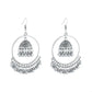 Zenat 2025 Retro Tassel Drop Jhumka Earrings