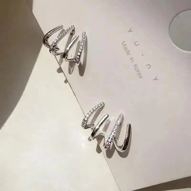 Zenat 925 Silver Leaf & Flower Earrings – Trendy 2025
