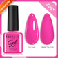 Zenat Bright Red Sparkling Glitter Gel Nail Polish