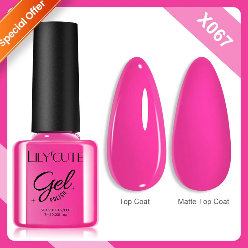 Zenat Bright Red Sparkling Glitter Gel Nail Polish