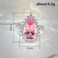 Zenat Pink Zirconia Trendy Sweet and Romantic Engagement Rings