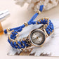 Zenat Style Fashion Creative Woven Bracelet Watch