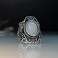 Zenat Victorian Women’s Faux Turquoise Carved Ring
