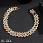 Zenat Iced Out Chunky Cuban Anklet for Women