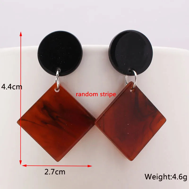 Zenat Brown Beer Bottle Pendant Drop Earrings for Women