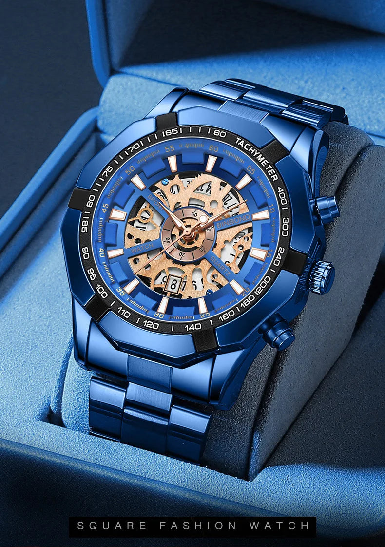 Zenat 2025 Luxury Men’s Quartz Stainless Steel Watch