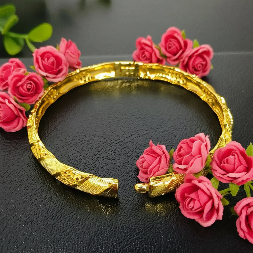 Dubai Style 24K Bangles For Women Wedding Adjustable