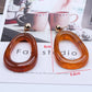 Zenat Brown Beer Bottle Pendant Drop Earrings for Women
