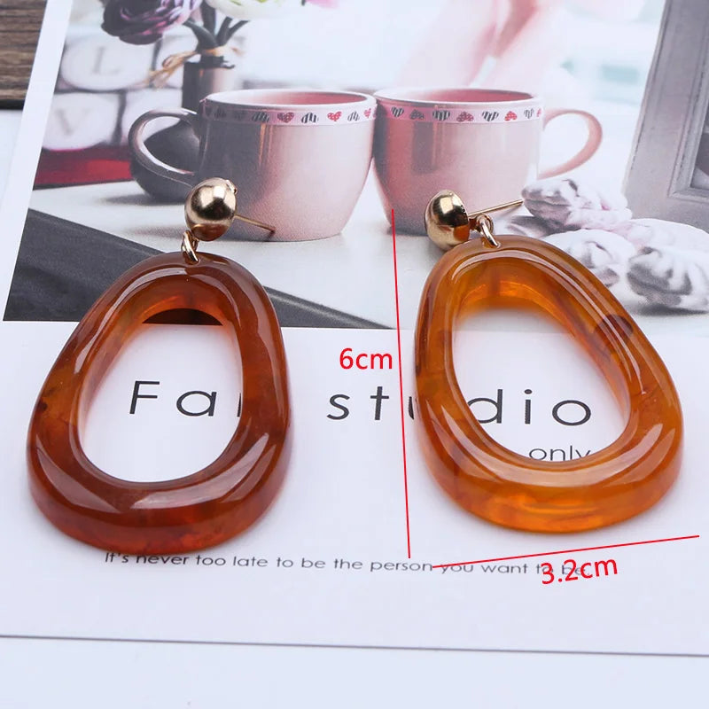 Zenat Brown Beer Bottle Pendant Drop Earrings for Women