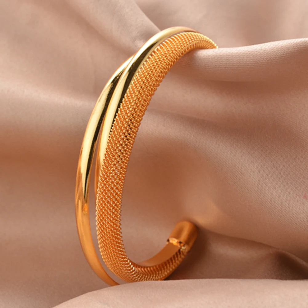 Shiny Bangles for Women Adjustable Bracelet