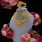 Zenat Luxury Flower Necklace Sets Wedding Gold Plated