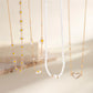 Zenat 4PC Sunflower & Heart Link Chain Jewelry Set