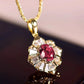 2025 Gorgeous White/Green/Purple/Pink Cubic Zirconia Women Necklace Simple and Elegant Design Female Wedding Trendy Jewelry