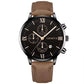 Zenat Geneva Wristwatch Alloy Case Leather