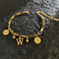 Named Letters 18K Gold-plated Stainless Steel Bracelet