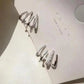 925 Silver Needle Green Flower Earrings For Women Korean Fashion Jewelry 2025 Trending Luxury Zircon Leaf Women's Stud Earrings