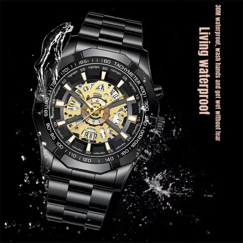 Zenat 2025 Luxury Men’s Quartz Stainless Steel Watch