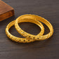 Bangrui 24K Dubai Gold Color Bangles Free Size