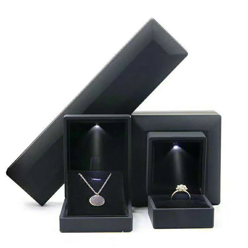 Crown Jewelry Box With Lighted LED