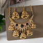 Zenat Luxury Retro Ethnic Carved Jhumka Set