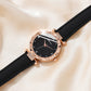 Zenat 5Pcs Set Luxury Rhinestone Watch Quartz Bracelet Set