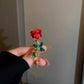 Zenat Sweet Flower Rhinestone Lapel Pin Brooch