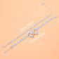 Zenat Dazzling Cubic Zirconia Chain Anklet
