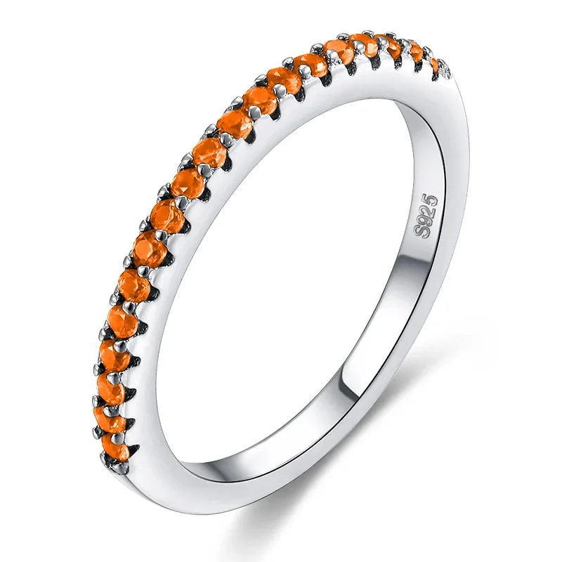 Fashion Luxury Multicolor Charm Zircon Wedding Rings for Women Round Square Stone Party Ring Jewelry