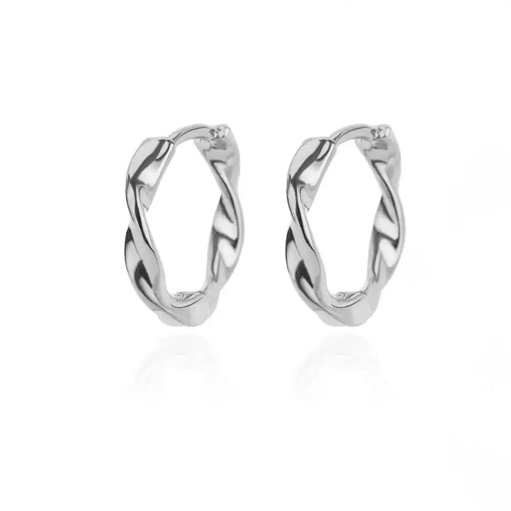 Zenat Elegant Round Hoop Earrings – Luxury Stainless Steel