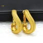 Zenat Dubai Gold Plated Hollow Earrings – Fine Jewelry