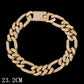Zenat Iced Out Chunky Cuban Anklet for Women