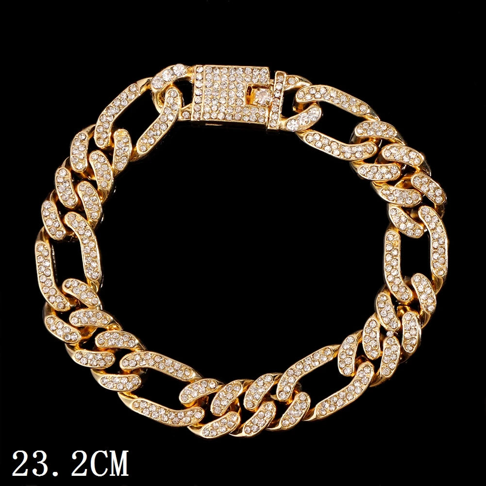 Zenat Iced Out Chunky Cuban Anklet for Women